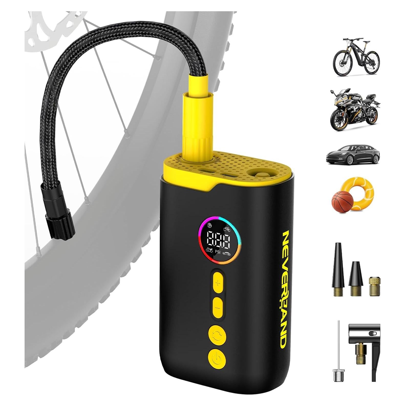 Compresor de Aire Portátil NEVERLAND 150 PSI para Neumáticos