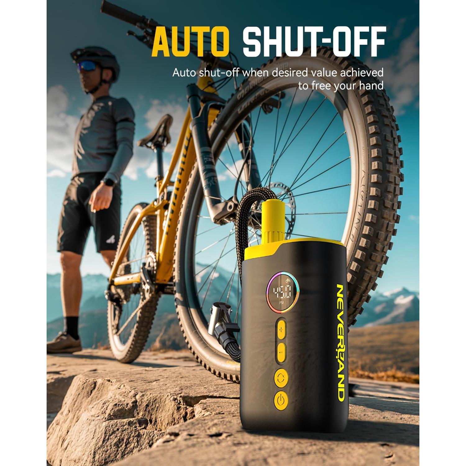 Compresor de Aire Portátil NEVERLAND 150 PSI para Neumáticos