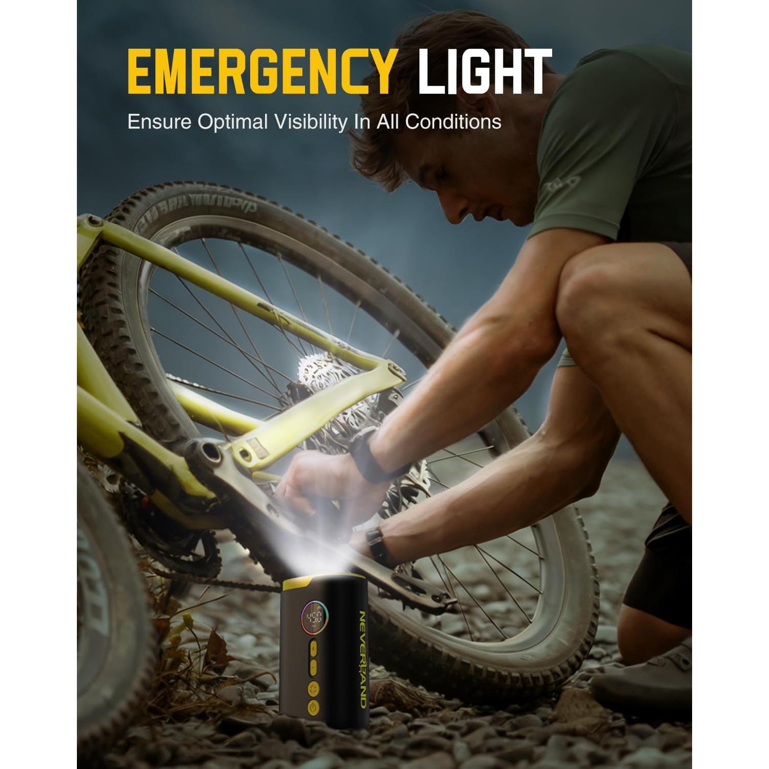 Compresor de Aire Portátil NEVERLAND 150 PSI para Neumáticos