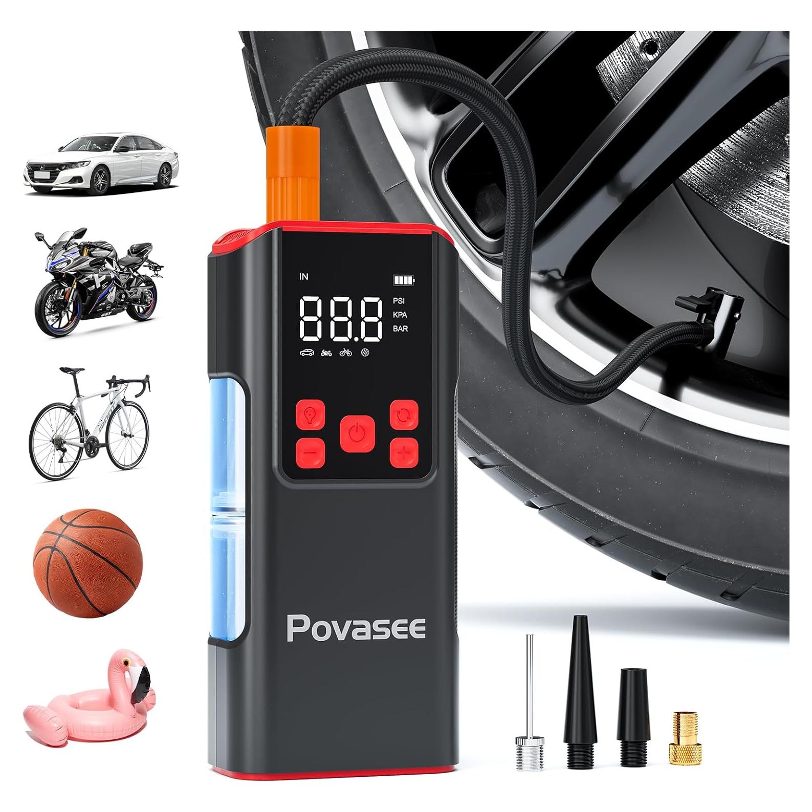 Compresor de Aire Portátil Povasee A8 150 PSI Inalámbrico