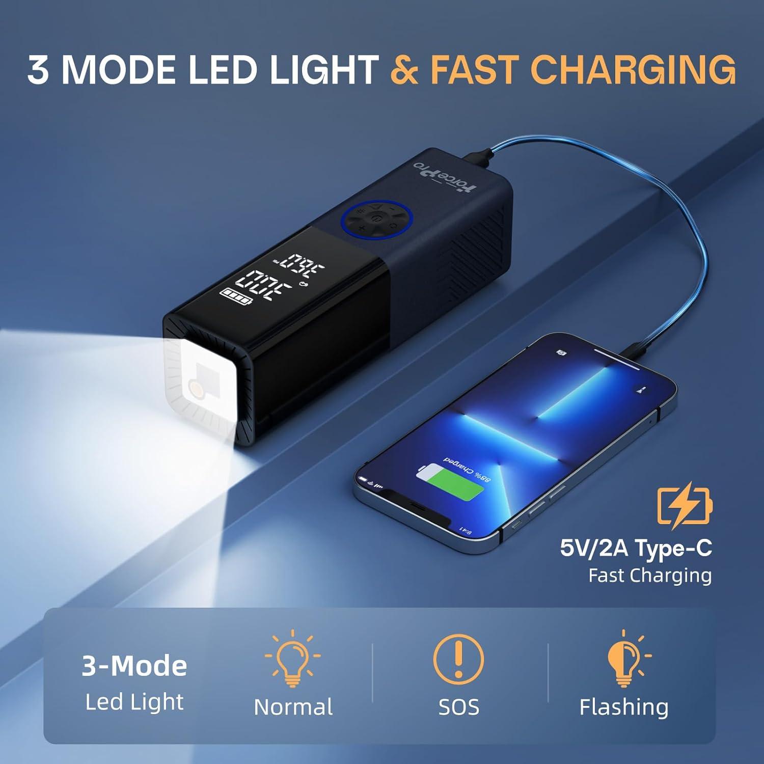 Compresor de Aire Portátil ForcePro TF1504 150 PSI 40L/min