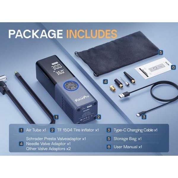 Compresor de Aire Portátil ForcePro TF1504 150 PSI 40L/min