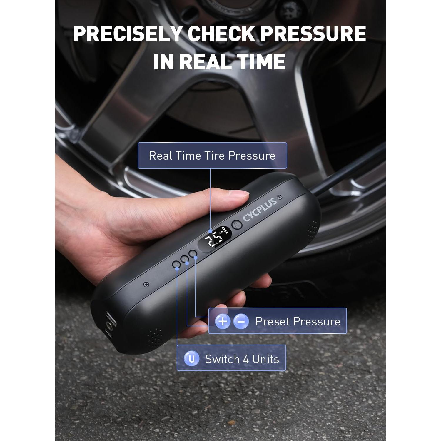 Compresor de Aire CYCPLUS AL1 150PSI Portátil con Luz LED