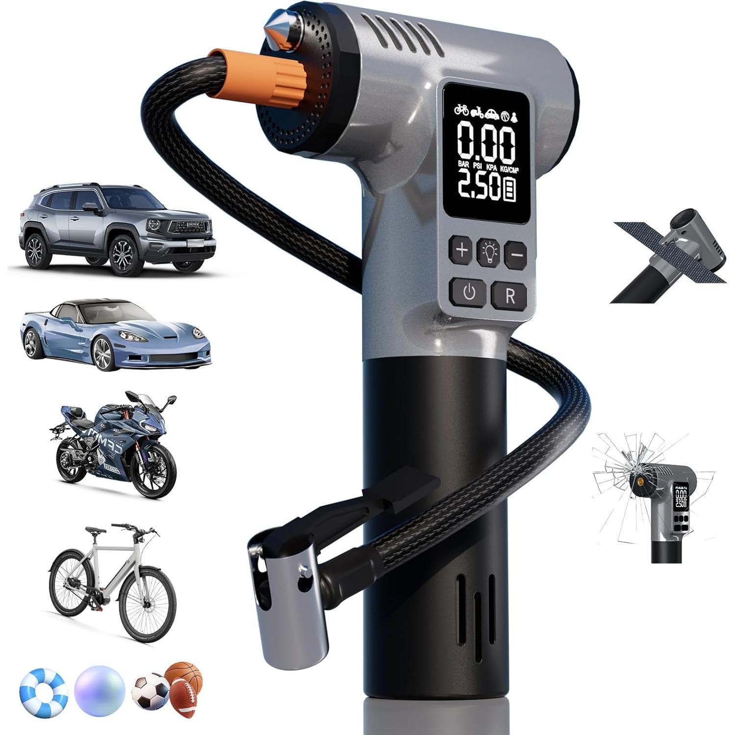 Compresor de Aire Portátil WINWEND ST-5529C 180 PSI 15500mAh