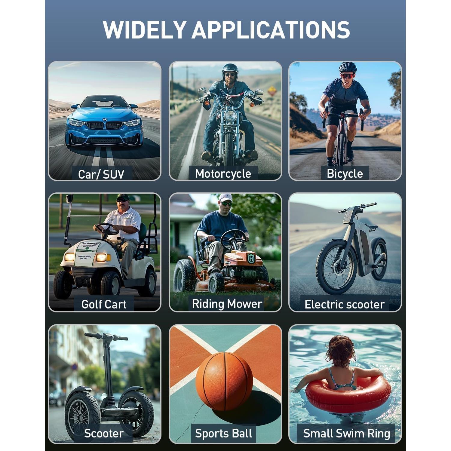 Compresor de Aire Portátil ZOPOM HS-08 160 PSI 21V con Linterna LED