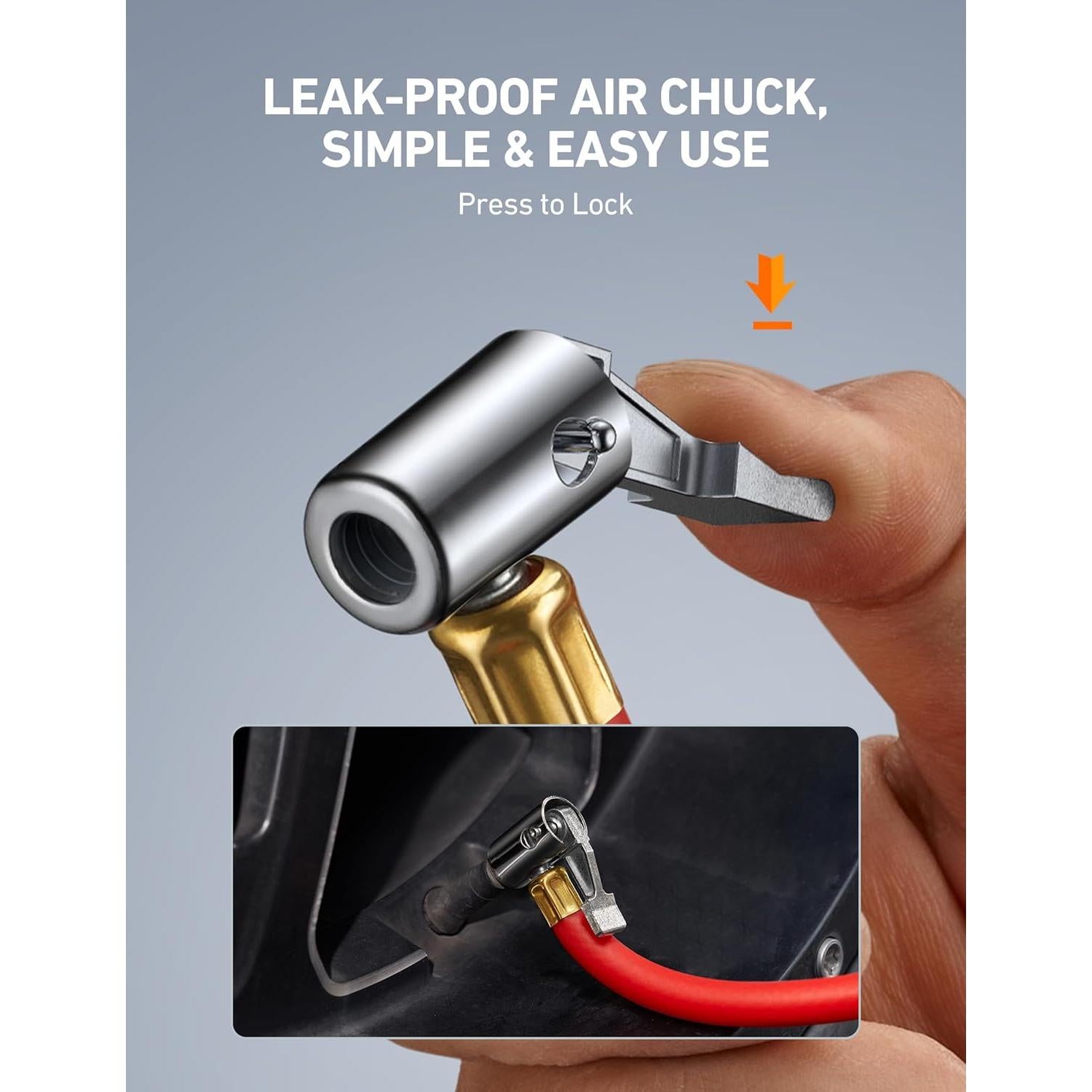 Medidor Digital de Presión de Neumáticos AstroAI T1 con Inflador