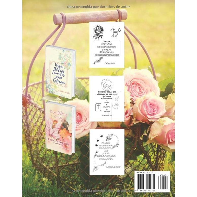 Versos Biblicos Favoritos para Mujeres | Libro para Colorear: 50 Versículos de la Biblia para animarte en tu viaje espiritual con Dios (Edición en Español) | versión de portada 5 (Spanish Edition)