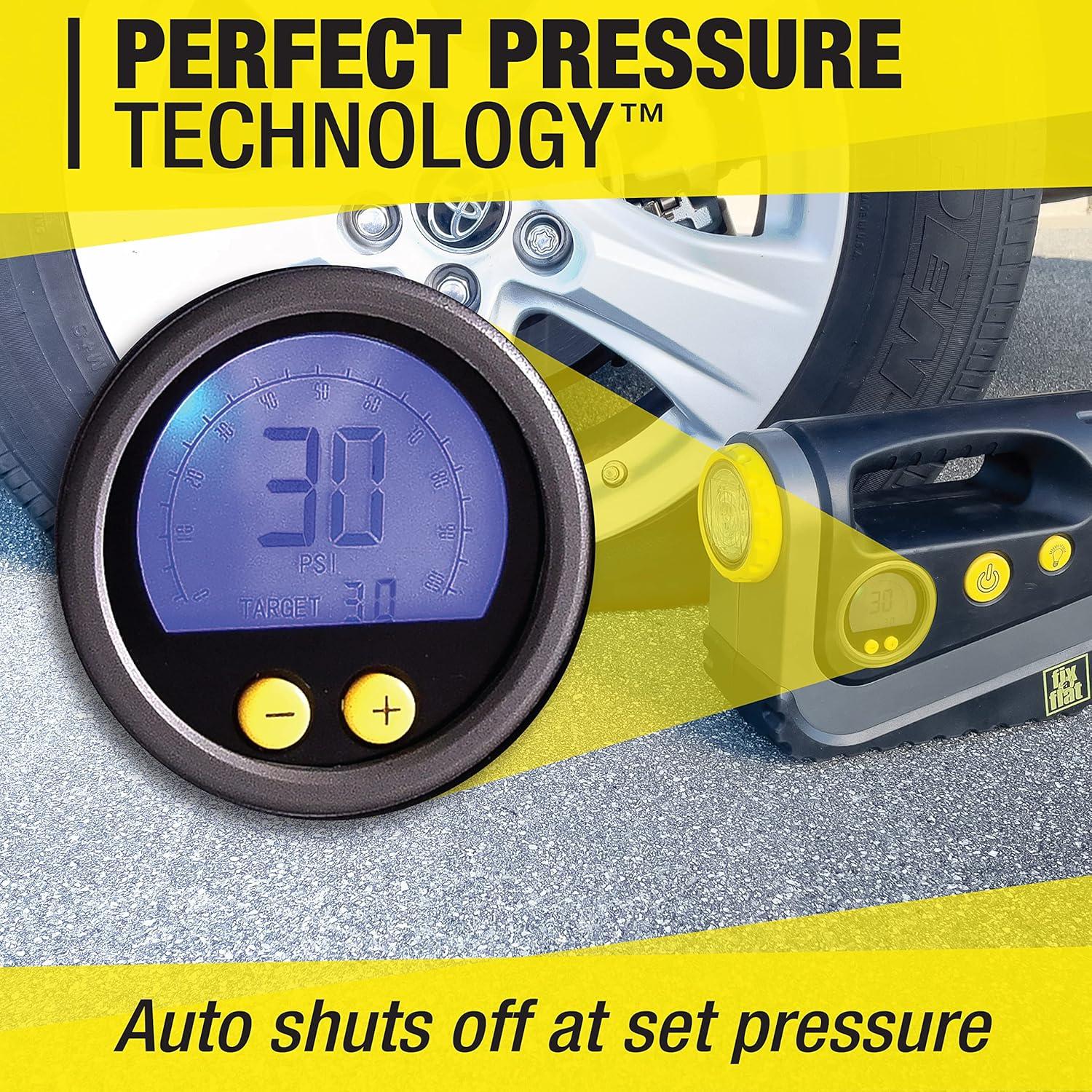 Inflador de Neumáticos Fix-a-Flat S40072 12V Digital 99 PSI