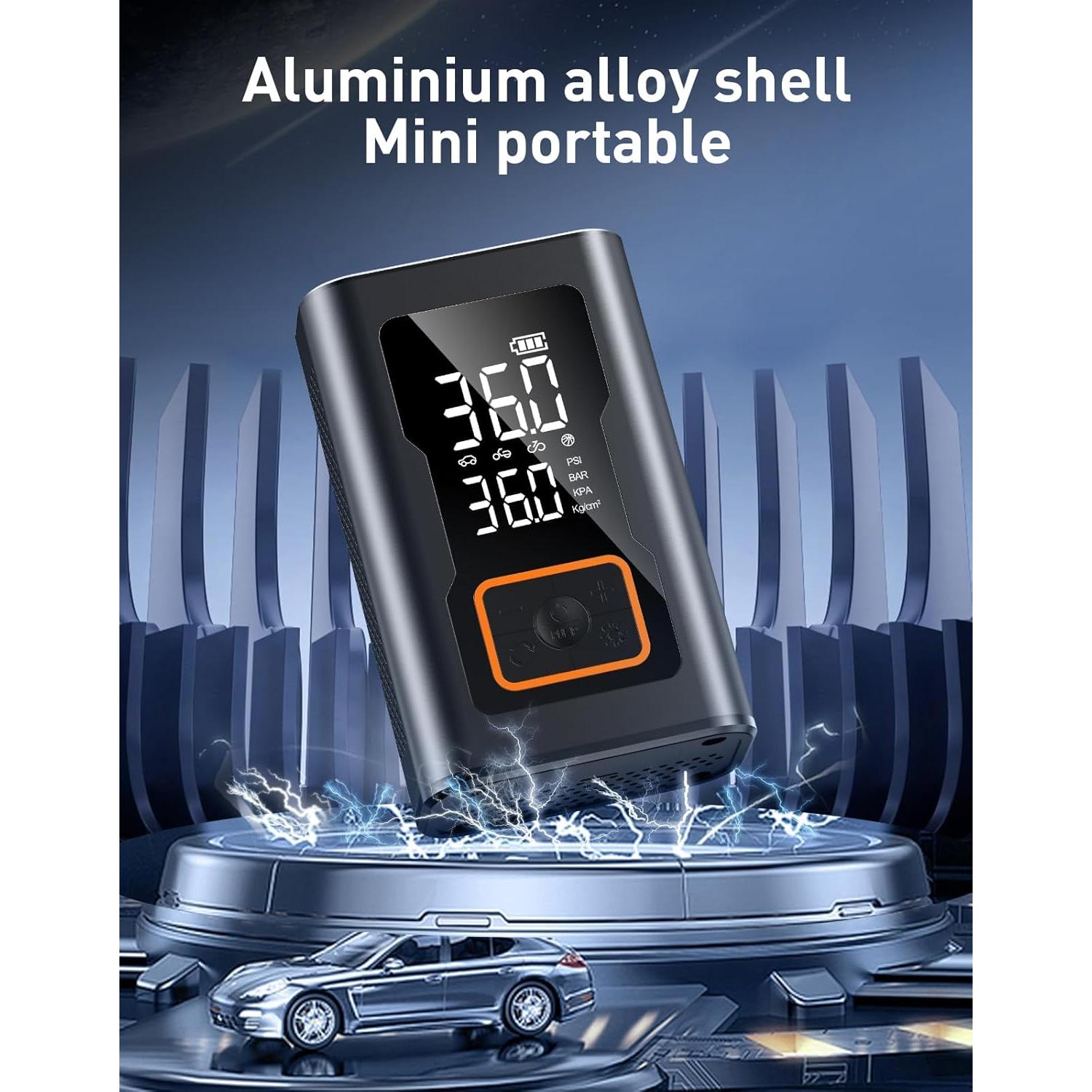 Compresor de Aire Portátil LYTFEI 150 PSI con Luz LED