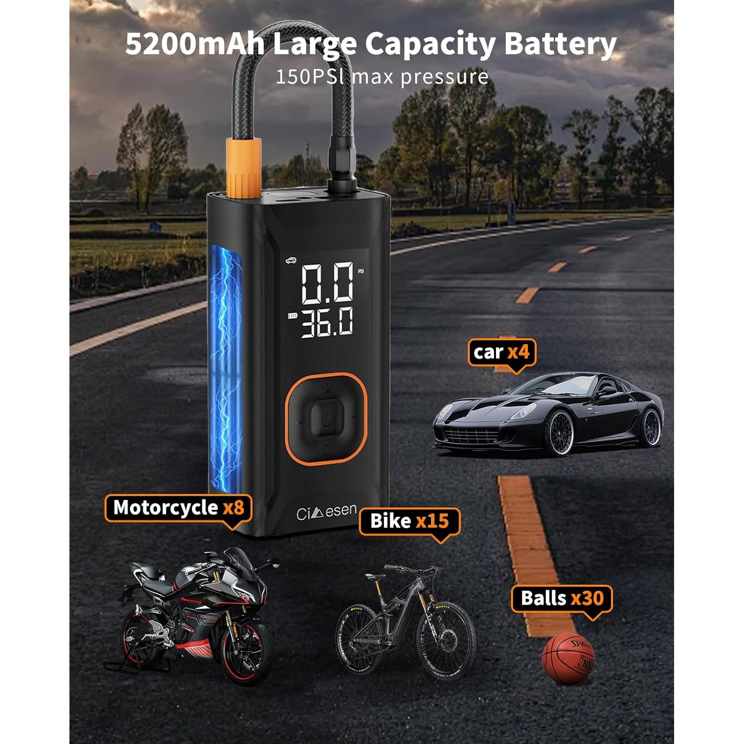 Compresor de Aire Portátil Cimesen 150 PSI Inalámbrico