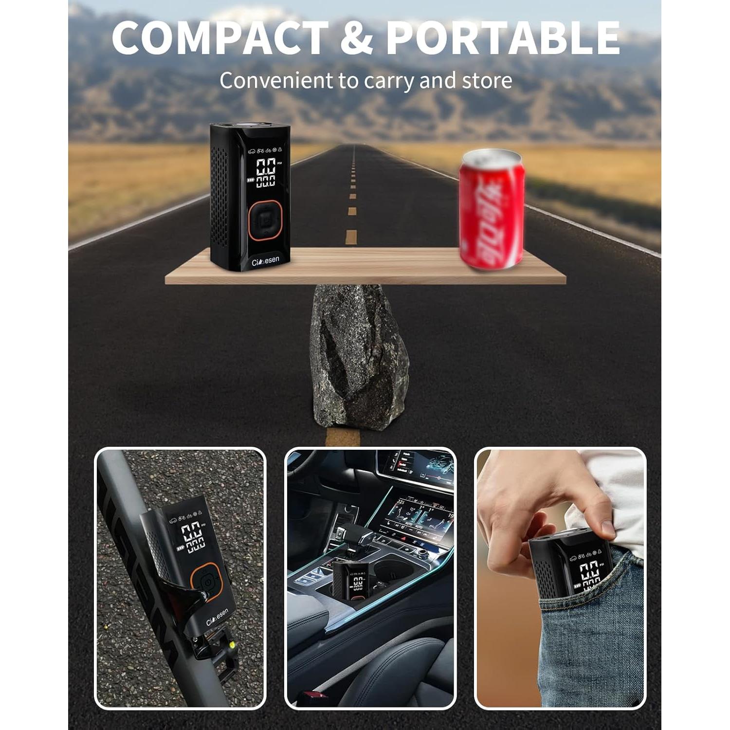 Compresor de Aire Portátil Cimesen 150 PSI Inalámbrico