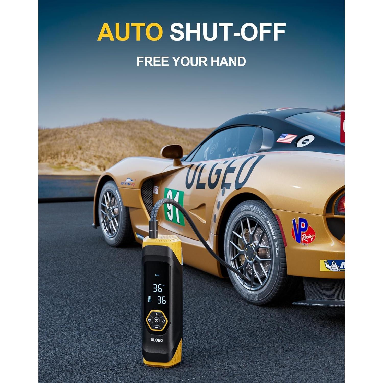 Compresor de Aire Portátil Olgeo M9 180 PSI Inalámbrico