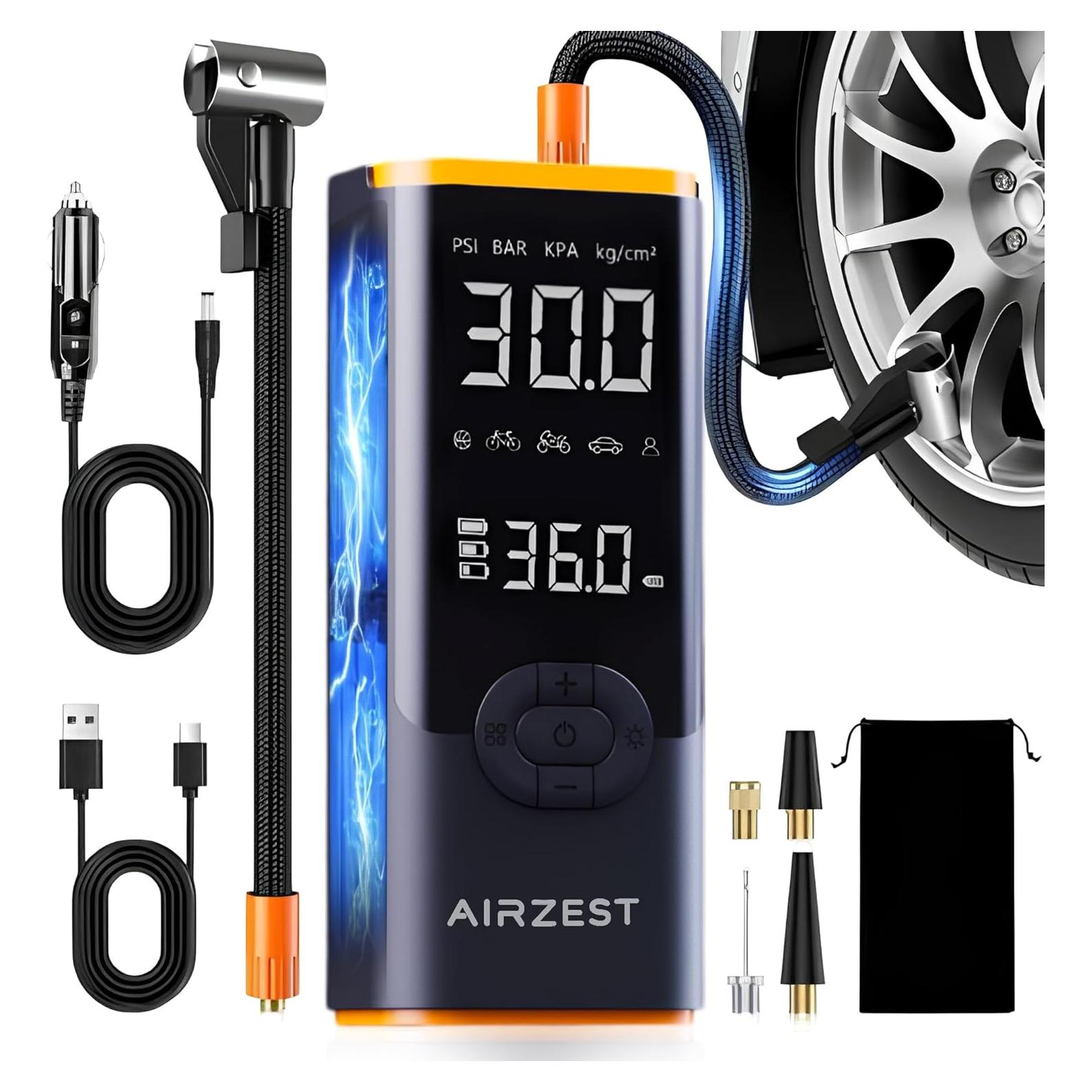 Inflador de Neumáticos Inalámbrico Airzest 150 PSI Portátil