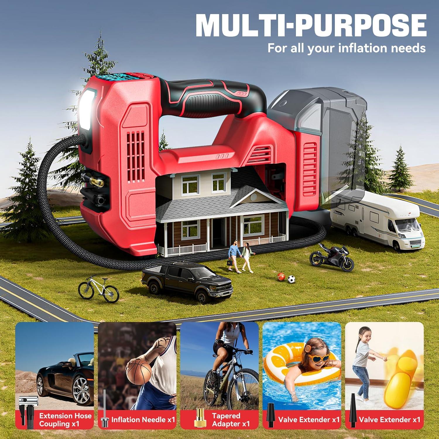 Compresor de Aire Portátil 18V Milwaukee - 160 PSI con Manómetro