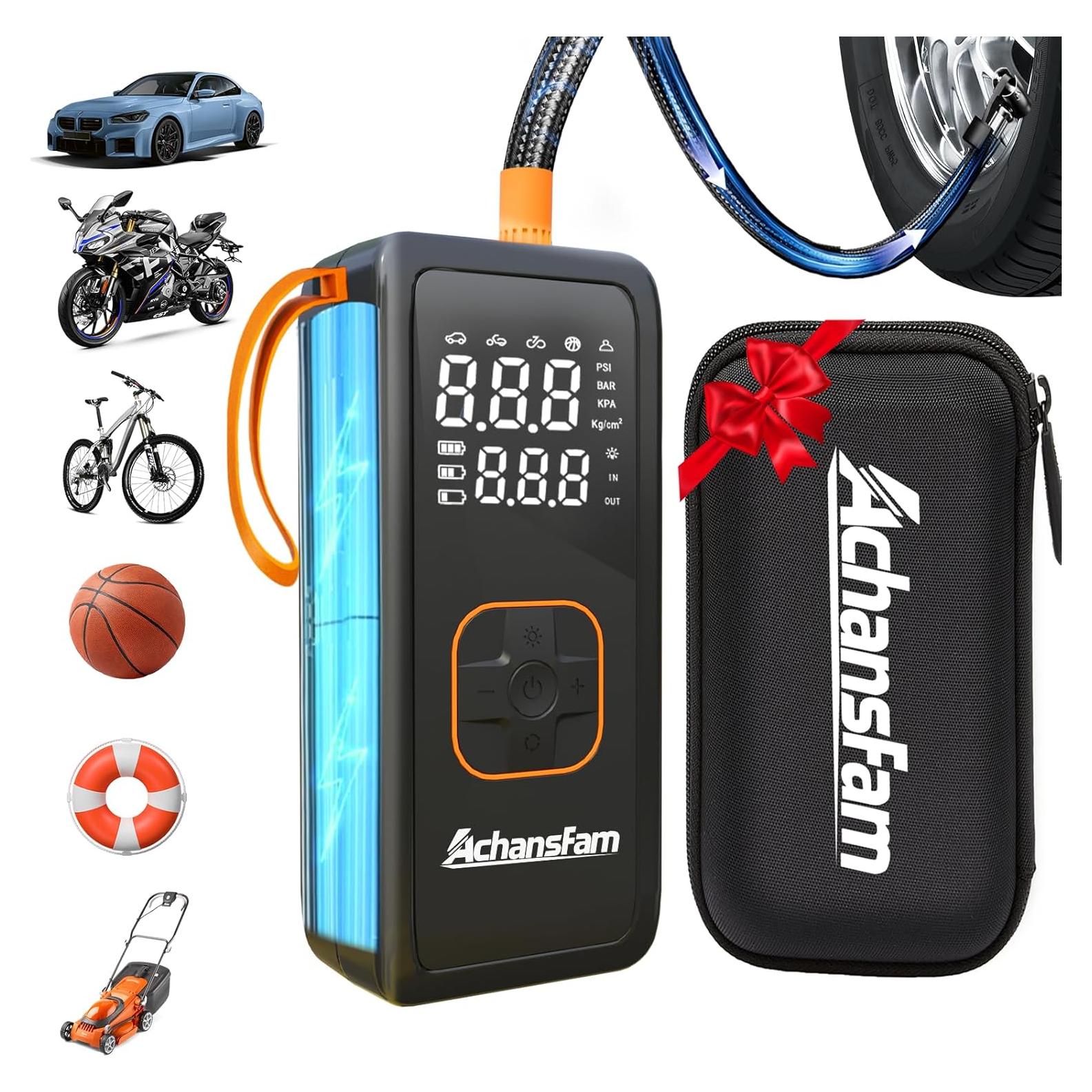 Compresor de Aire Portátil Achansfam 150 PSI Bomba Inalámbrica