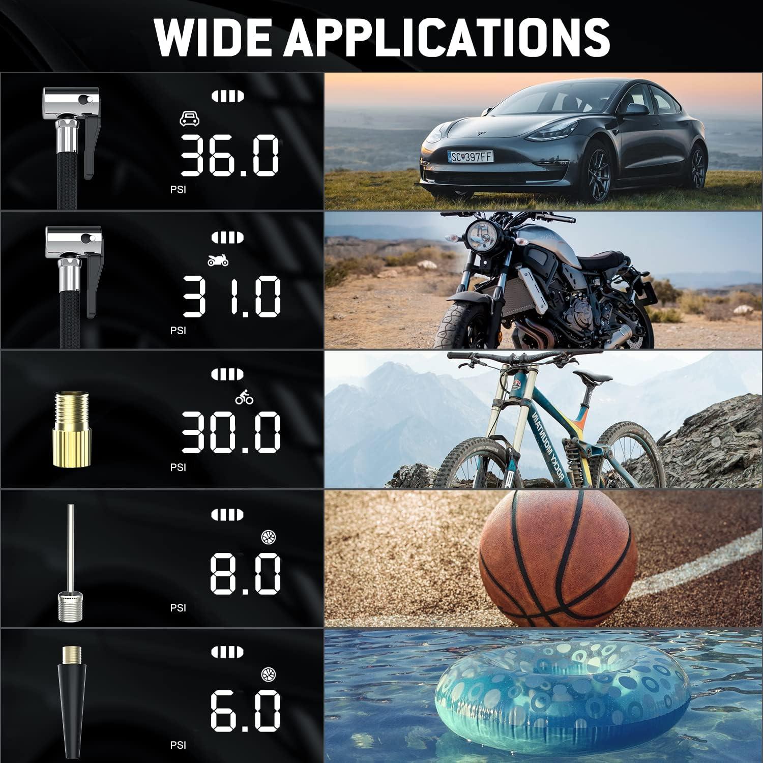 Compresor de Aire Portátil Samaraiuno 150 PSI Batería 6000mAh