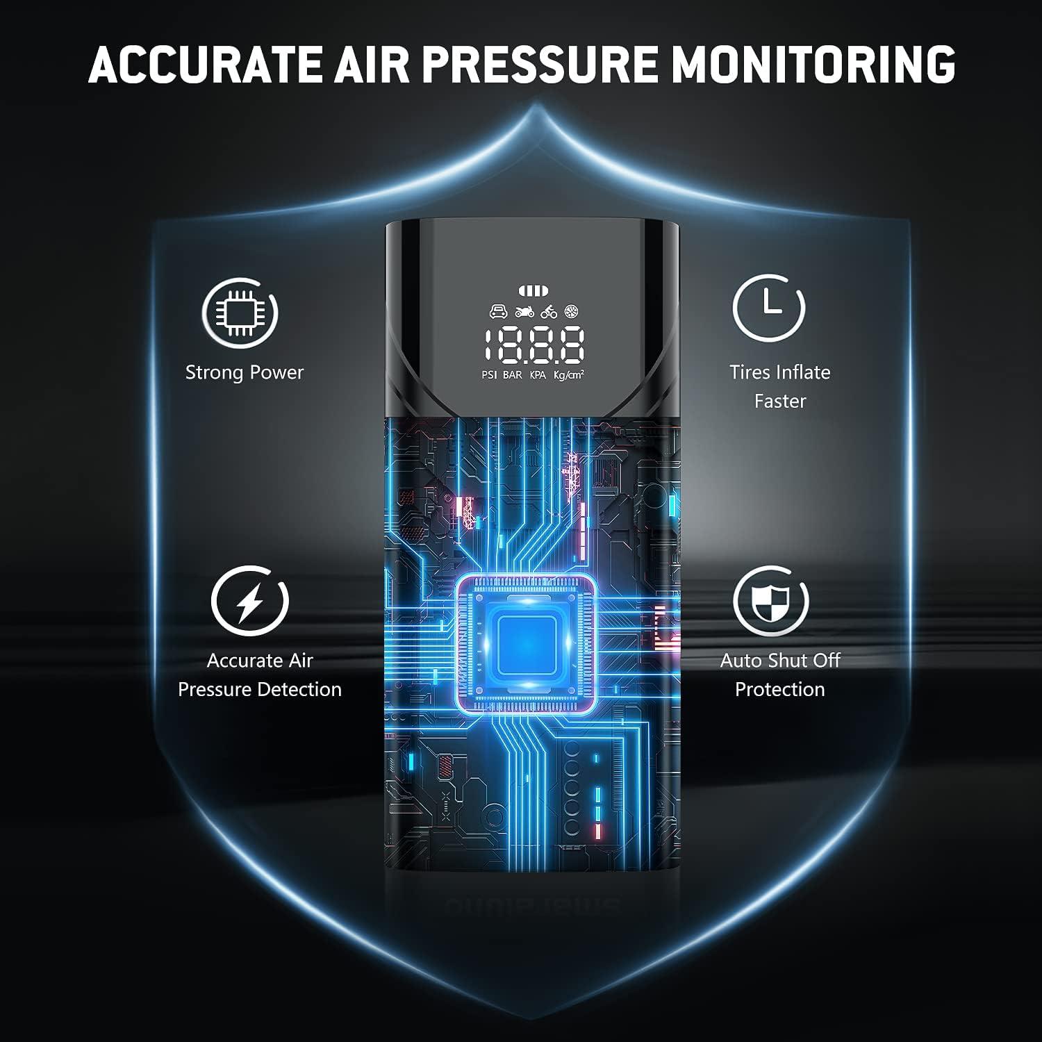 Compresor de Aire Portátil Samaraiuno 150 PSI Batería 6000mAh