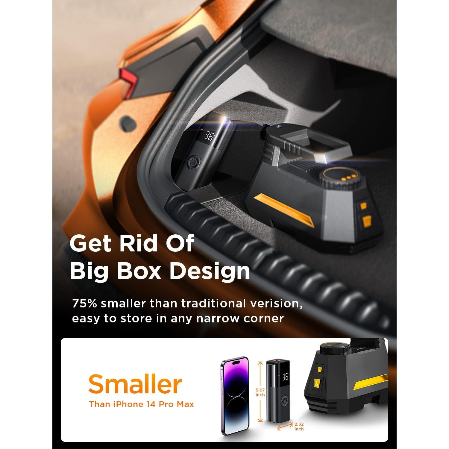 Compresor de Aire Portátil LISEN 12V 38L/min 150PSI