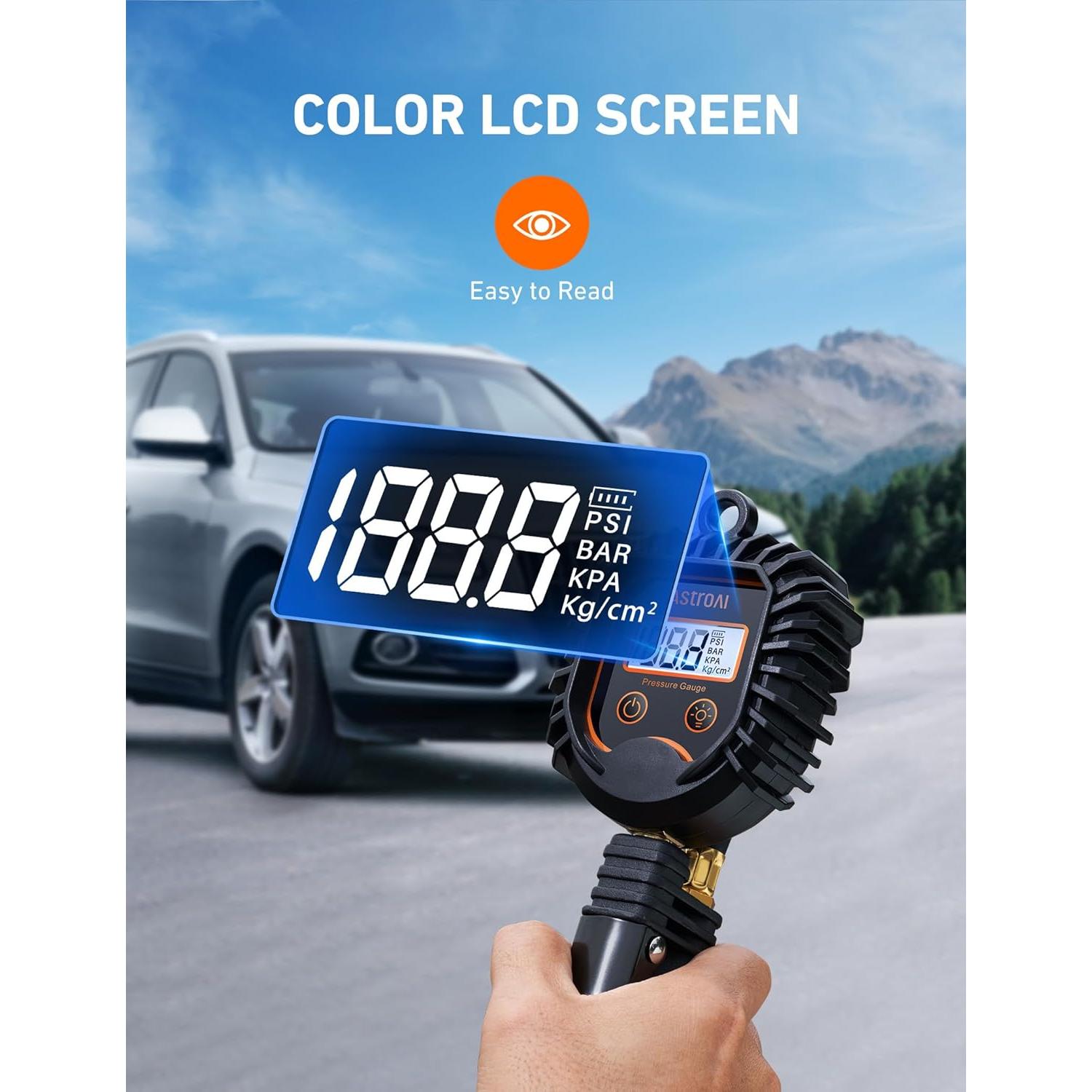 Medidor de Presión de Neumáticos Digital AstroAI 250 PSI