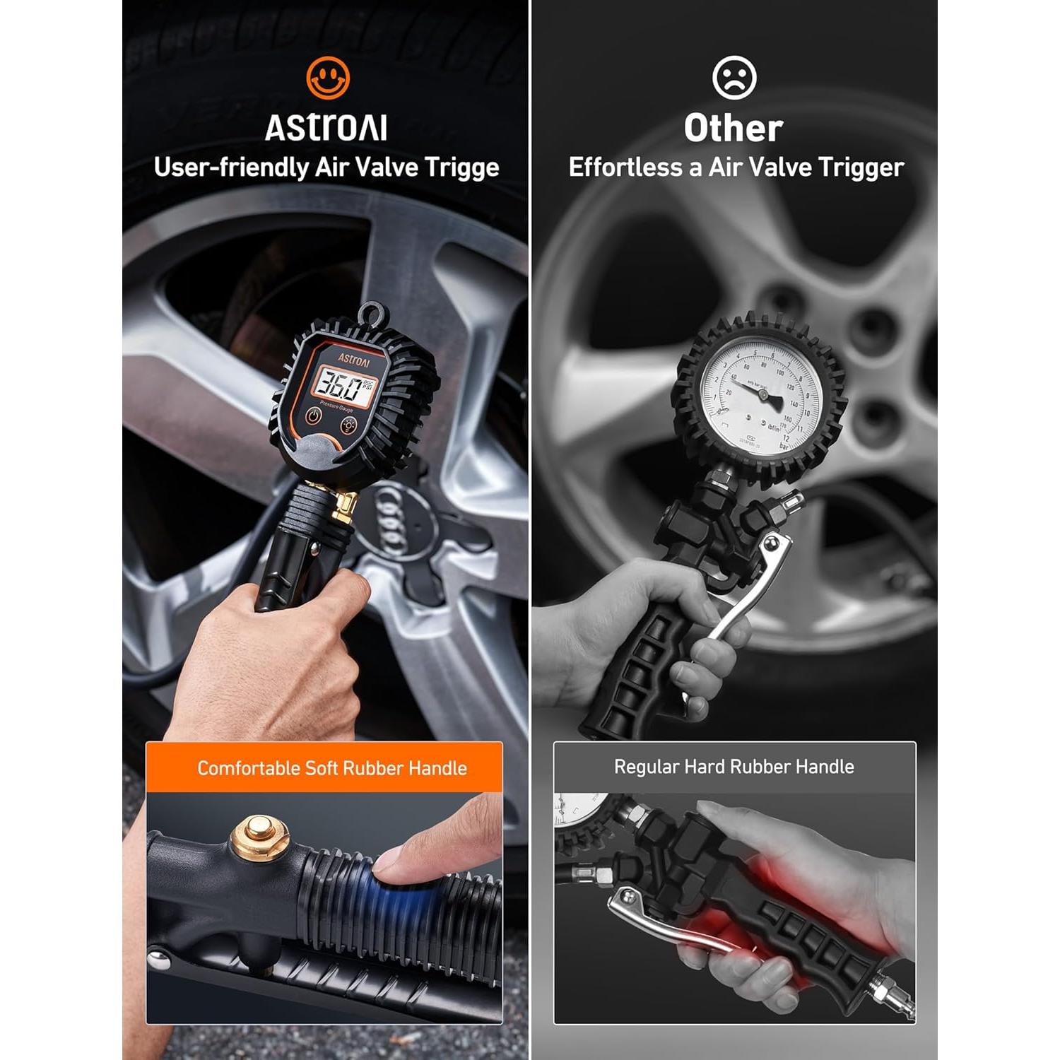 Medidor de Presión de Neumáticos Digital AstroAI 250 PSI