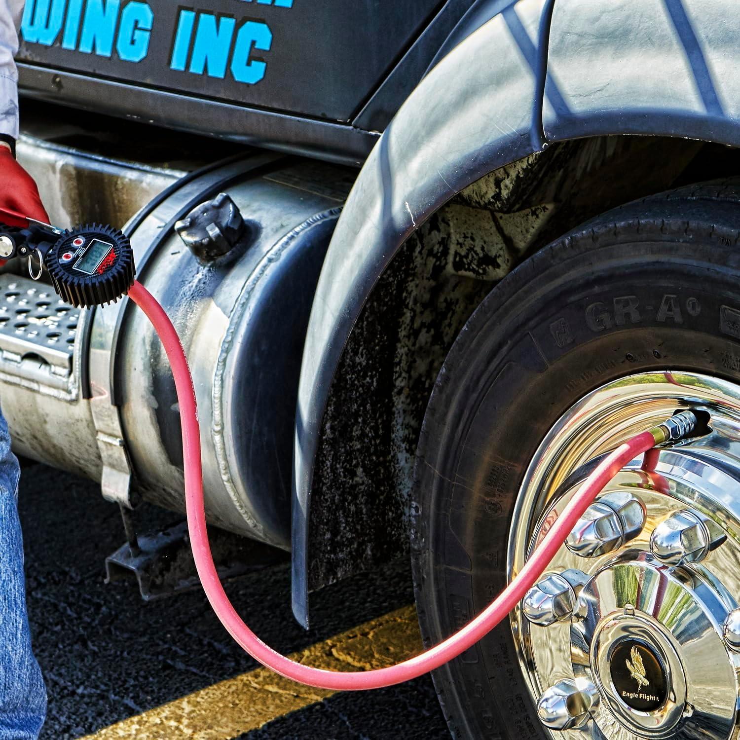 Inflador Digital de Neumáticos Milton 572D con Manómetro 255 PSI