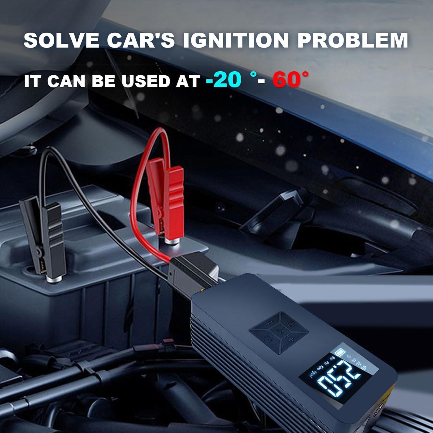 Arrancador de Batería EDOMOL LX0301 con Compresor 150 PSI