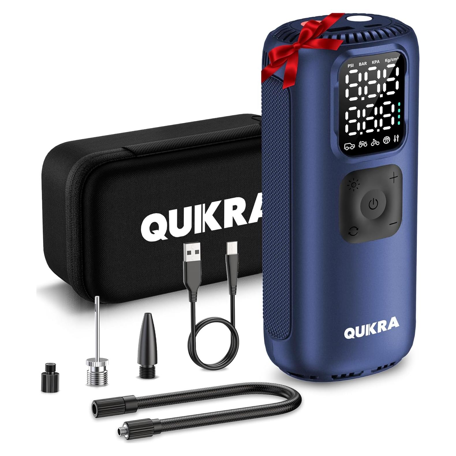 Compresor de Aire Portátil Quikra T22 160PSI Inalámbrico