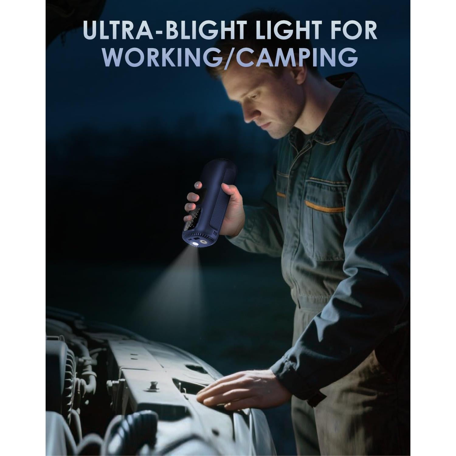 Compresor de Aire Portátil Quikra T22 160PSI Inalámbrico