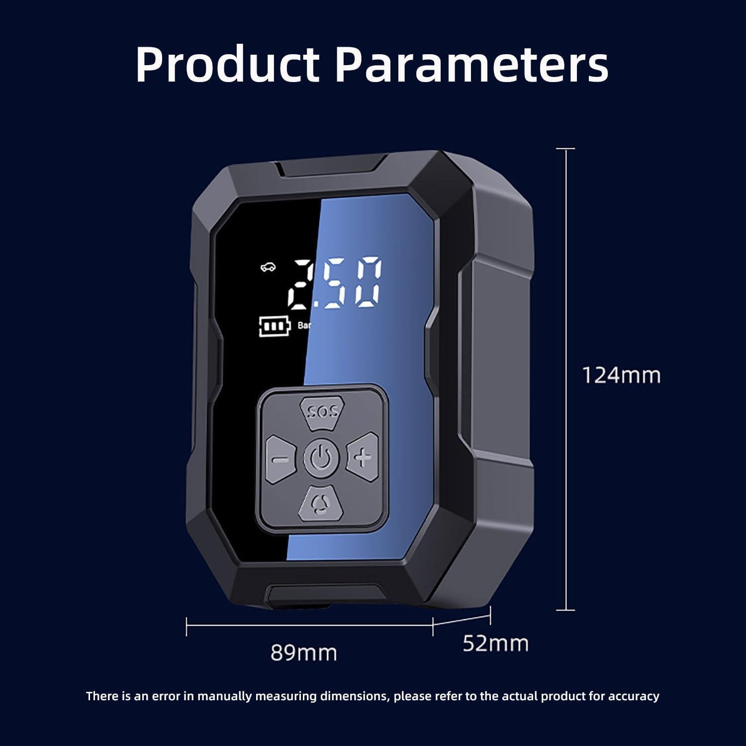 Compresor de Aire Portátil Gonlylai 150PSI para Coche y Bicicleta