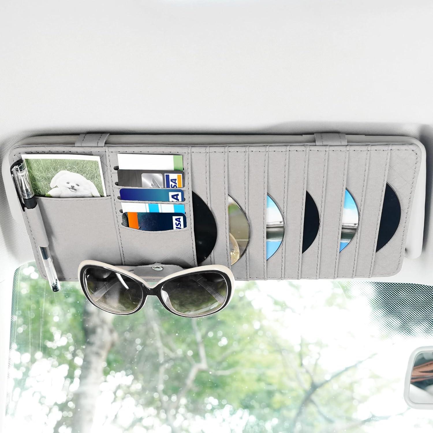 Soporte de CD para Visera de Sol Alpmosn - Organizador Gris