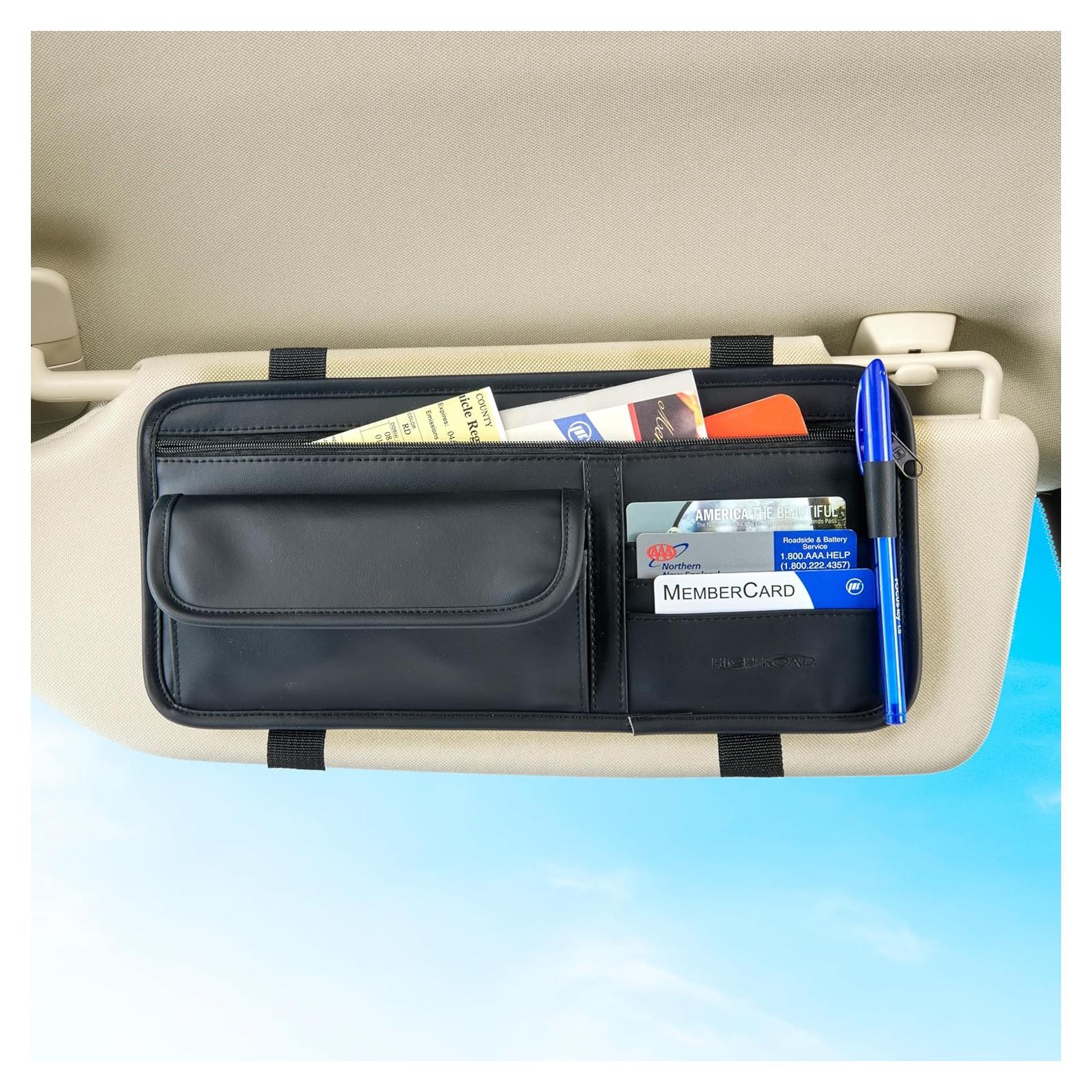 Soporte Organizador de Gafas de Sol para Visera de Coche High Road