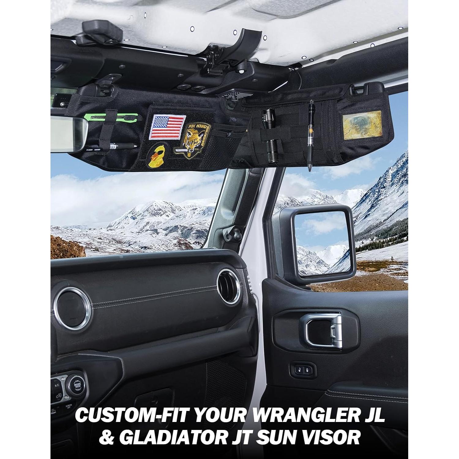 Organizador de Visera JOYTUTUS para Wrangler JL & Gladiator JT 2018-2025