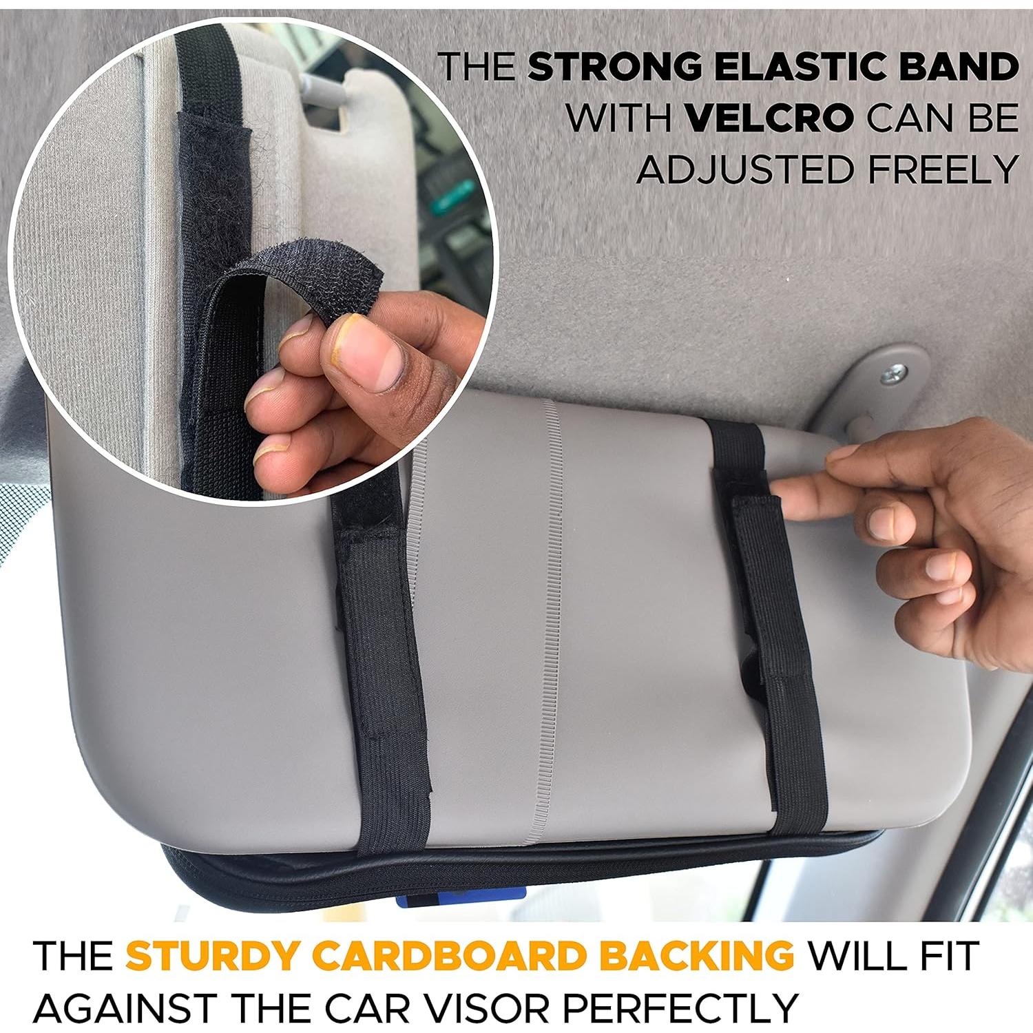 Organizador de Visera de Sol EcoNour con Soporte para Tejidos