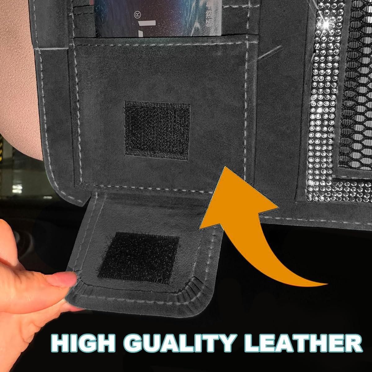 Organizador de Visera de Coche BESULEN Negro con Rhinestones