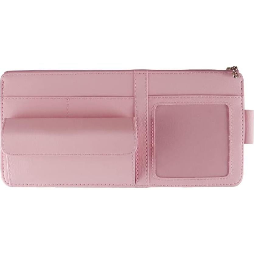 Organizador de Visera de Coche SEMBEM Rosa con Marco de Fotos