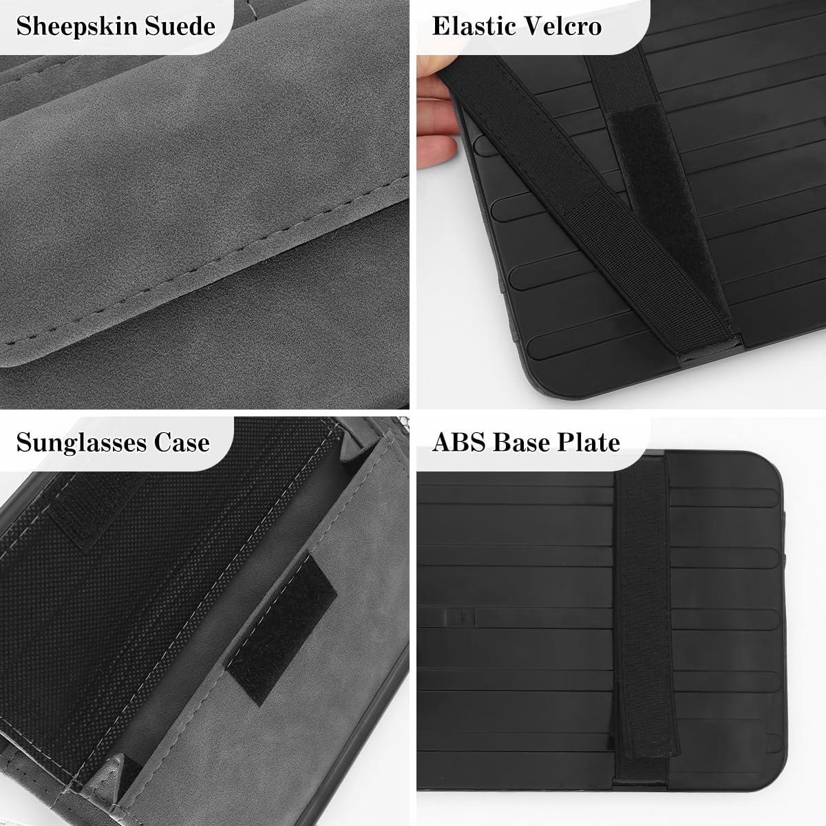 Organizador de Auto HADEEONG Gris de Cuero Sintético 7 Compartimentos