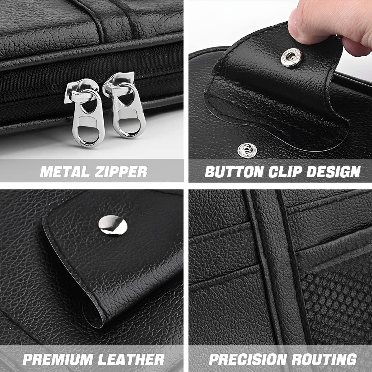 Organizador de Visera de Coche AUCELI en Cuero PU Gris