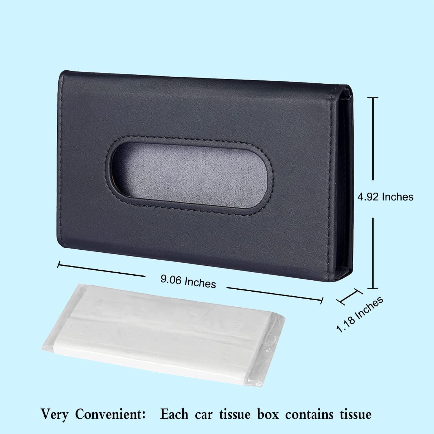 Soporte de Tejido para Auto Langmeil, Paquete de 2, Cuero PU