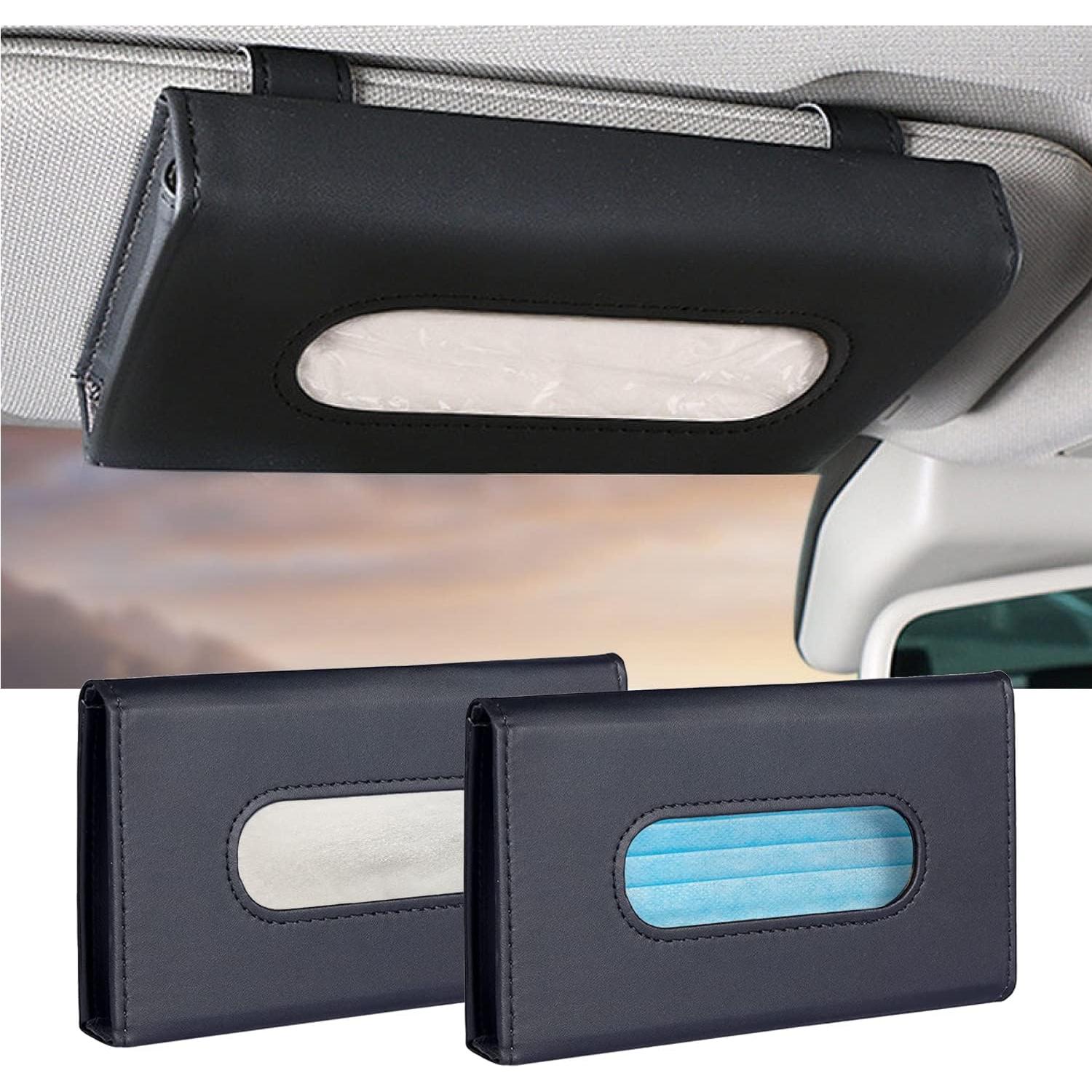 Soporte de Tejido para Auto Langmeil, Paquete de 2, Cuero PU