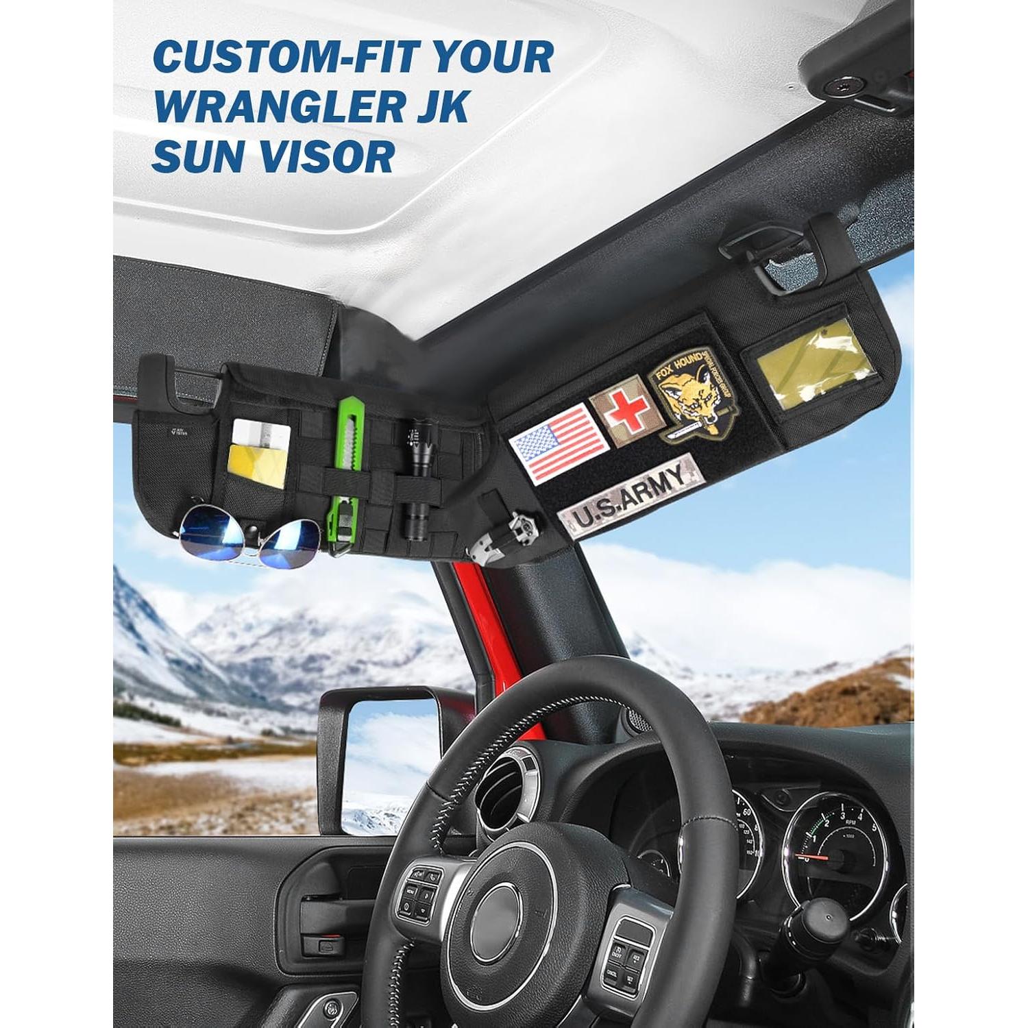 Organizador Táctico de Visera JOYTUTUS A2701 para Wrangler JK