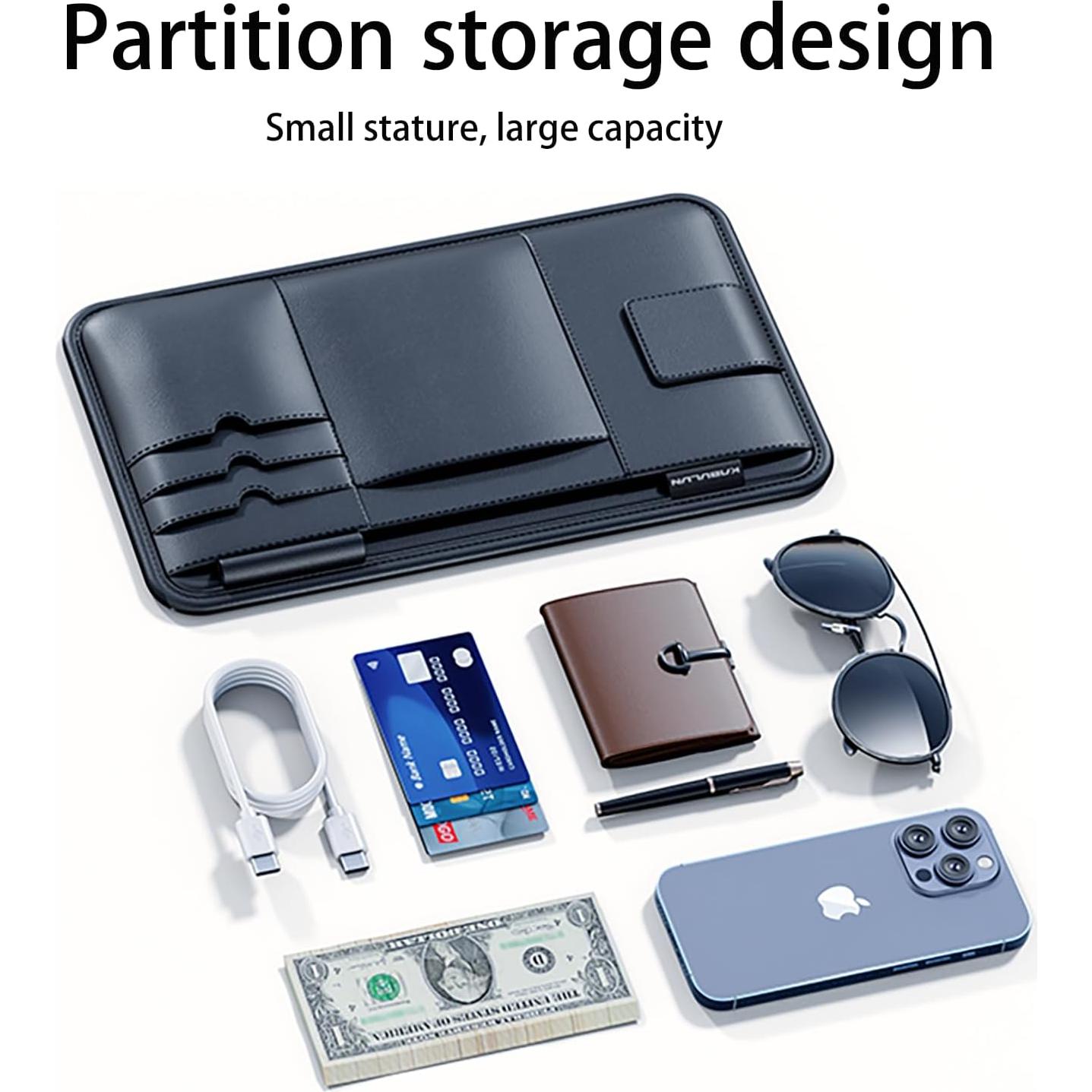 Organizador de Visera de Coche Genérico SNH-02 Negro