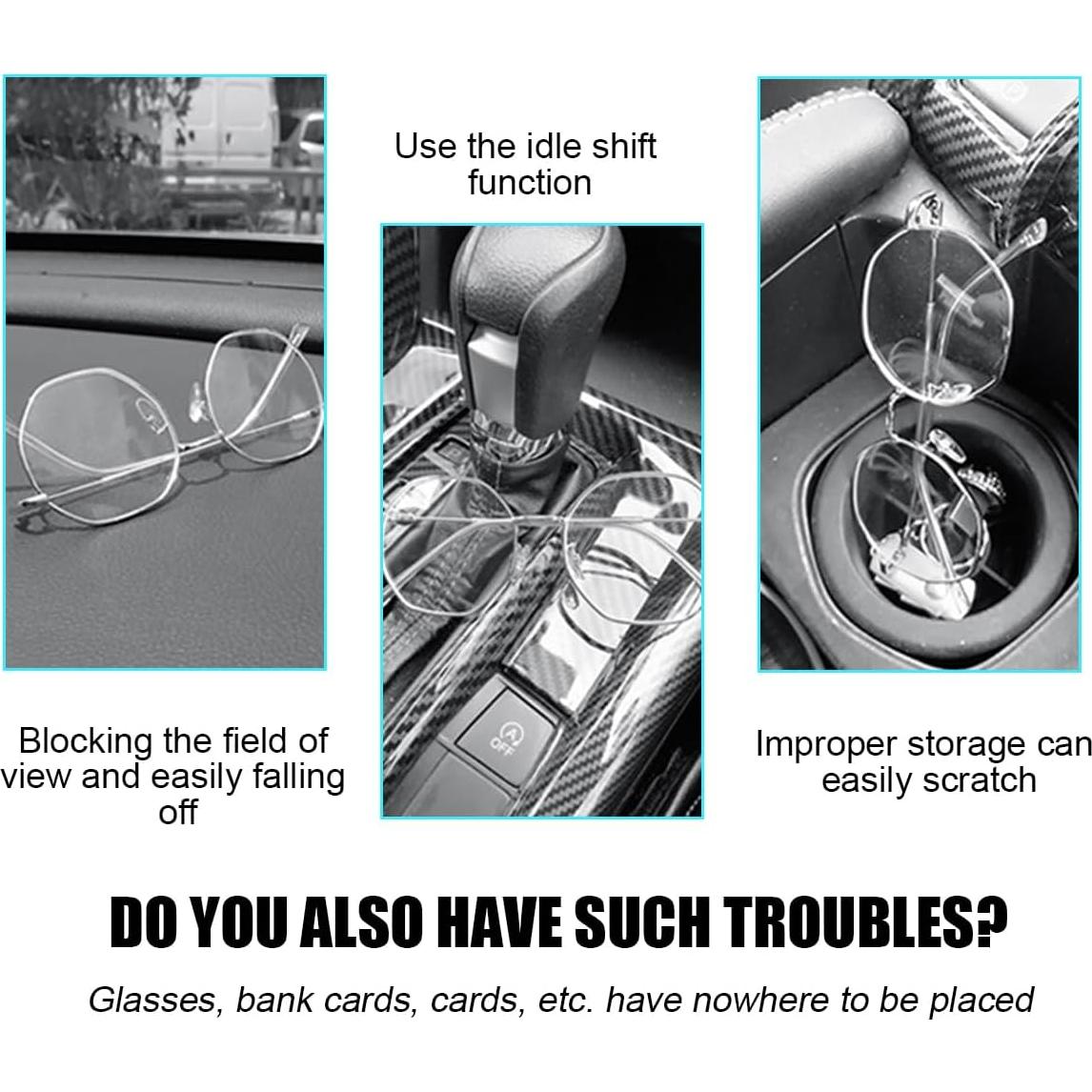 Organizador de Visera de Coche KHGUZ Azul, Soporte Magnético