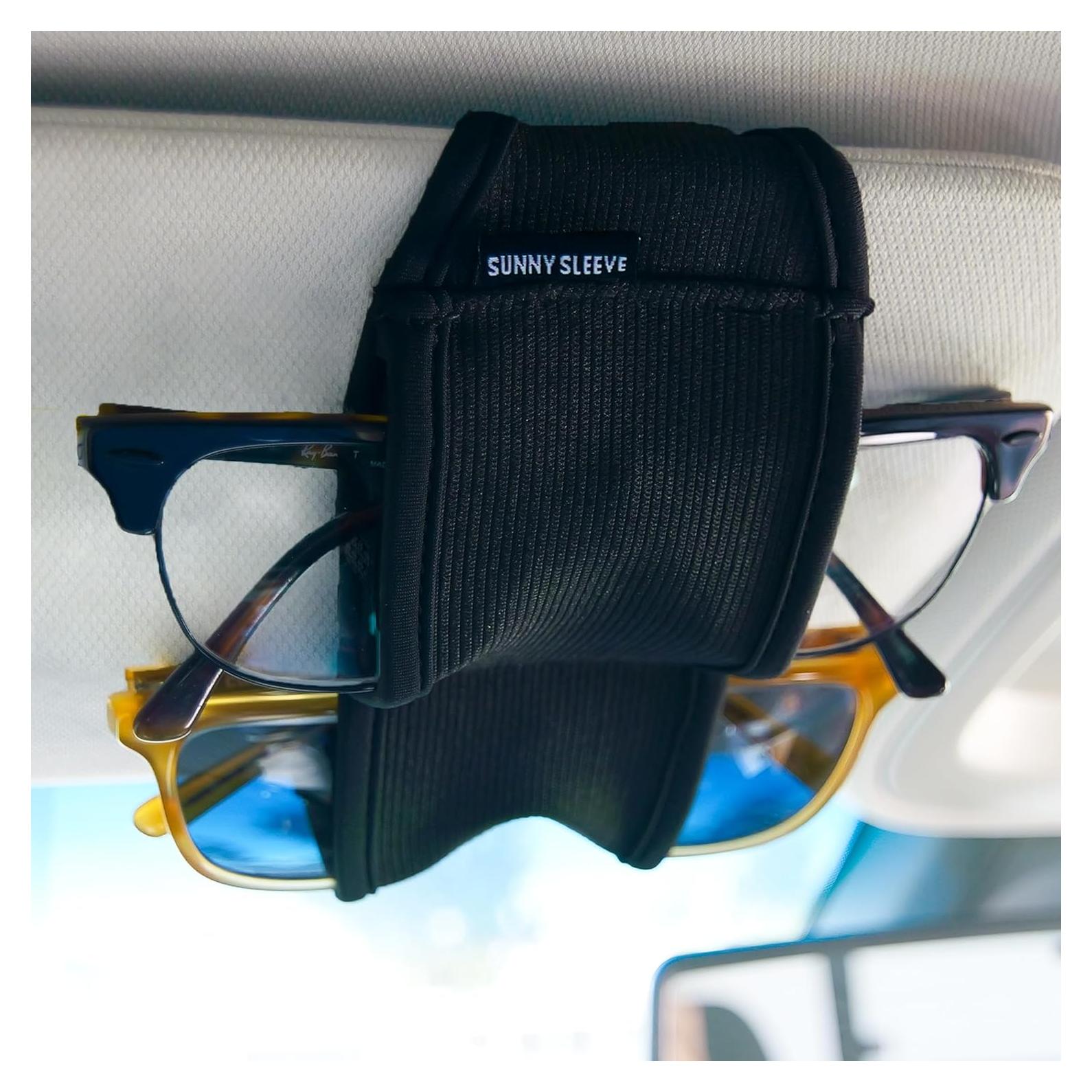 Soporte de Gafas para Visera de Coche Sunny Sleeve Negro