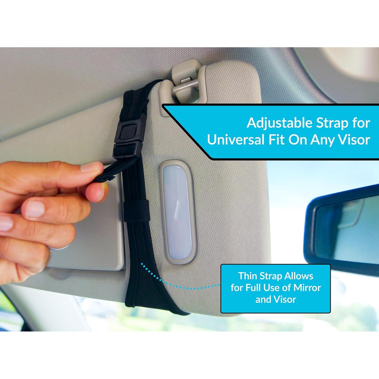 Soporte de Gafas para Visera de Coche Sunny Sleeve Negro