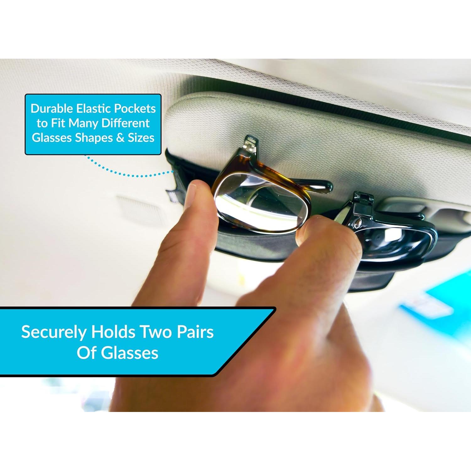 Soporte de Gafas para Visera de Coche Sunny Sleeve Negro