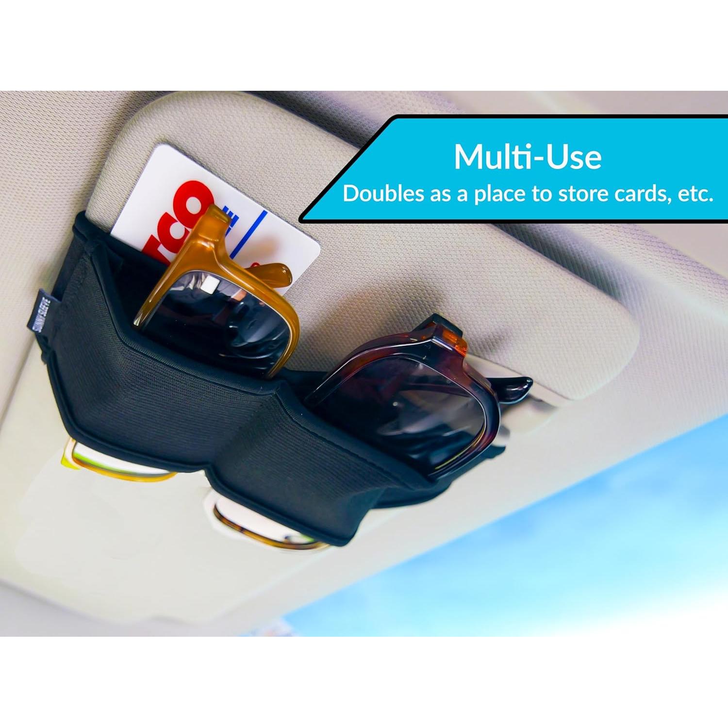 Soporte de Gafas para Visera de Coche Sunny Sleeve Negro