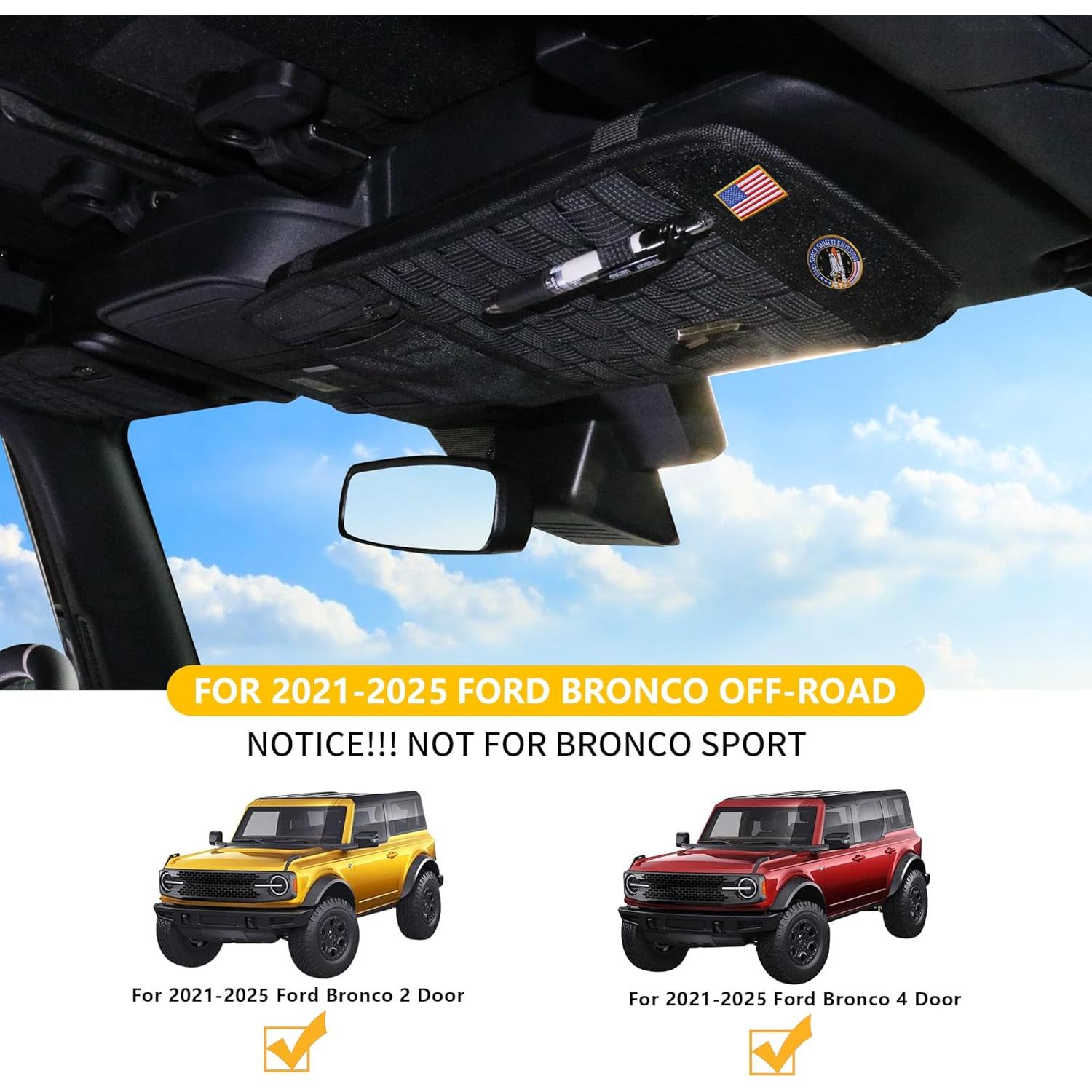 Organizador de Visera Táctica RERPRO para Ford Bronco 2021-2025