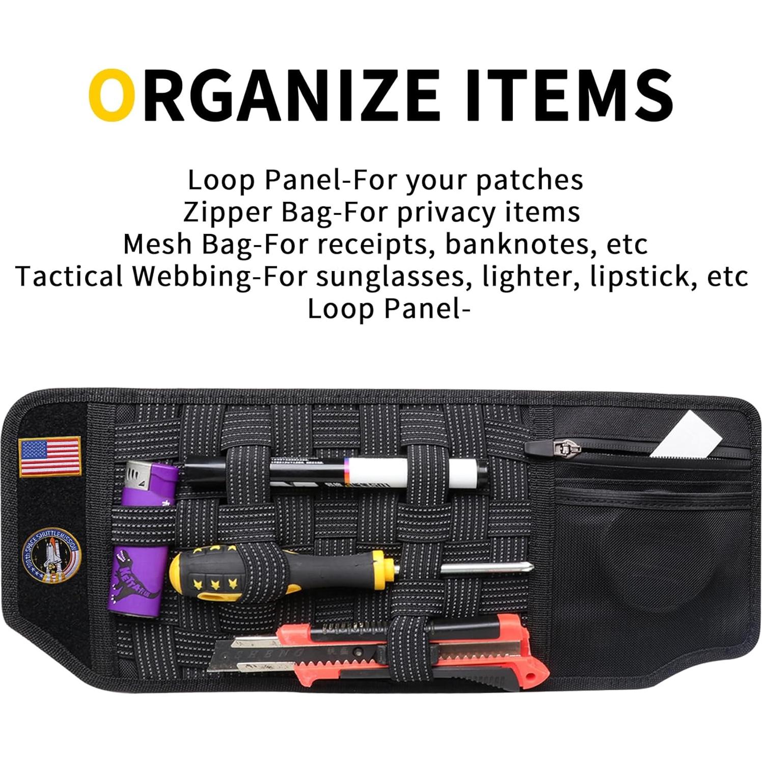 Organizador de Visera Táctica RERPRO para Ford Bronco 2021-2025