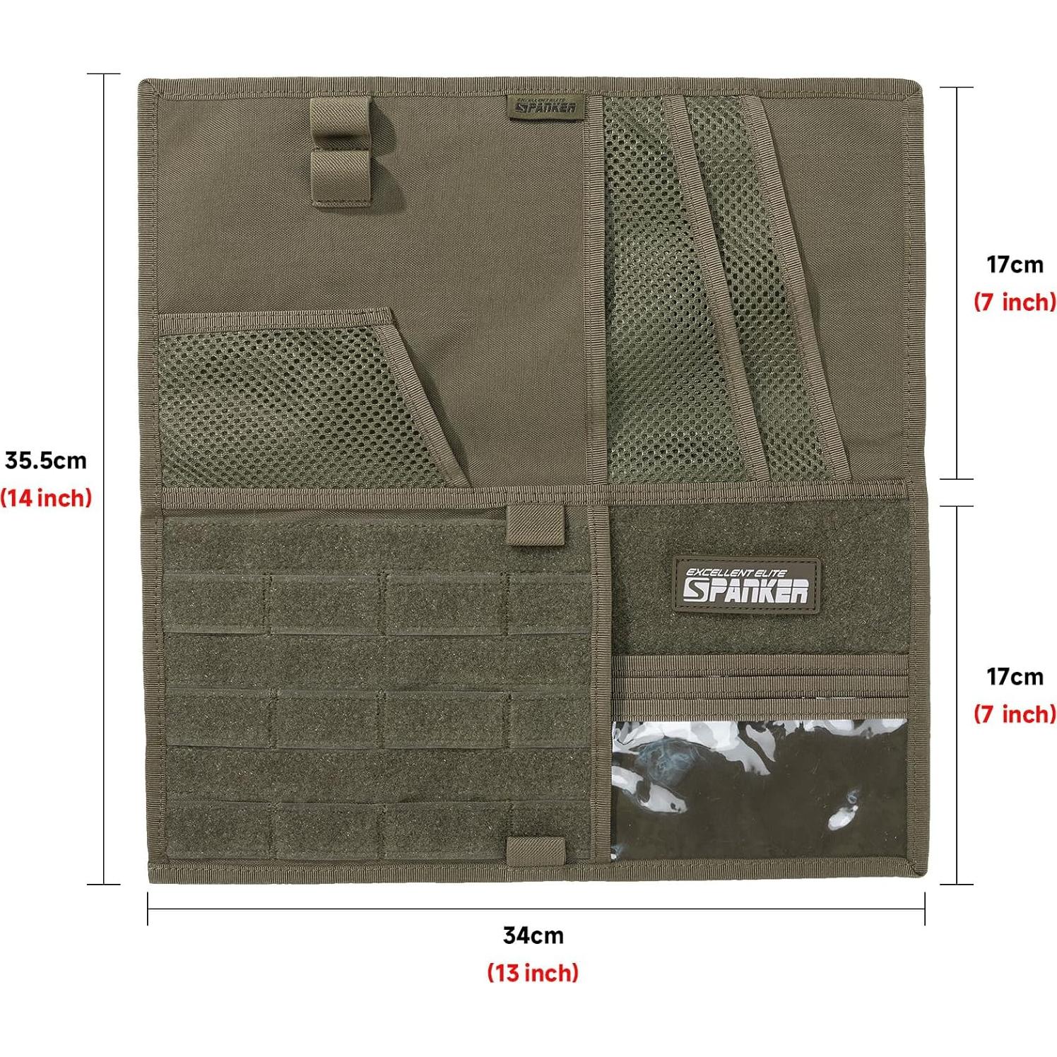 Organizador de Visera Táctico Excellent Elite Spanker Molle 33x36cm