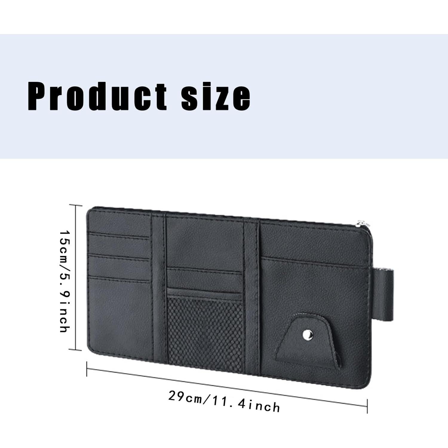 Organizador de Visera de Coche UlifeBetter Negro 30x15 cm